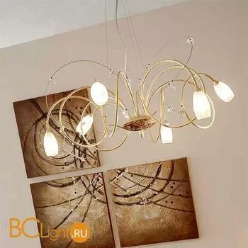 Люстра Masca Kikka 1850/6 Oro brunito / Glass 559