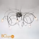 Потолочная люстра Masca Kikka 1850/6PL Argento brunito / Glass 559