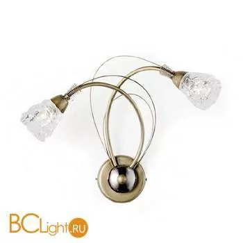 Бра Masca Luna 1865/A2 Ottone nichel / Glass 576