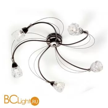 Потолочная люстра Masca Luna 1865/5PL Moka nichel / Glass 576