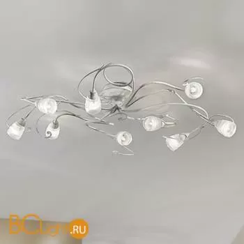 Потолочная люстра Masca Medusa 1686/9PL Bianco argento / Glass 351