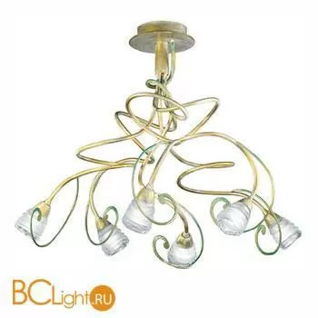 Потолочная люстра Masca Medusa 1686/6PL Pyrite / Glass 351