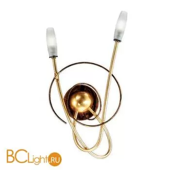 Бра Masca Miss Irony 1681/A2P Oro acido / Glass 347