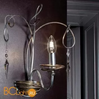 Бра Masca Mozart 1874/A1 Argento patinato