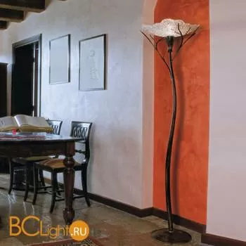 Торшер Masca Nido 1823/P Teak / glass 456