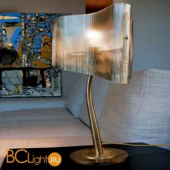 Настольная лампа Masca Nuvola 1835/B1 Bronzo oro / Glass 531