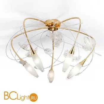 Потолочная люстра Masca Peacock 1869/5PL Oro bianco