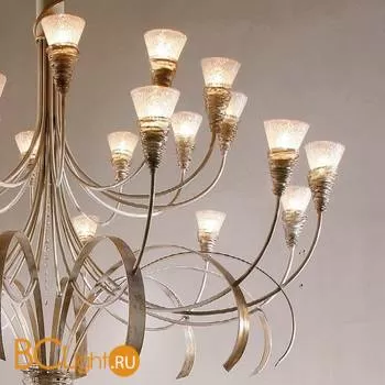 Люстра Masca Siberia 1818/24 Bianco oro / Glass 498 - Фото 0