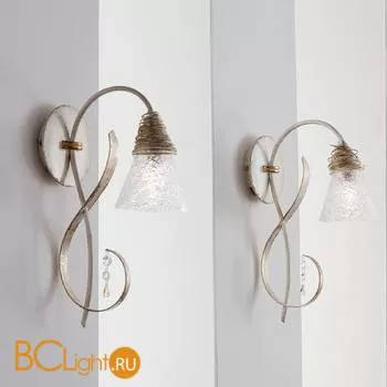 Бра Masca Siberia 1818/A1 Bianco oro / Glass 414