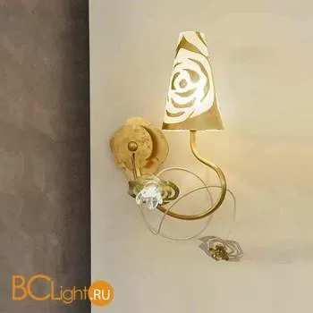 Бра Masca Vie en Rose 1839/A1D Bianco oro / Glass 530