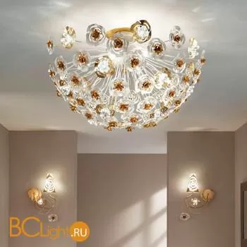 Потолочный светильник Masca Vie en Rose 1839/MSFG Bianco oro / Glass 525 - Фото 1