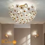 Потолочный светильник Masca Vie en Rose 1839/MSFG Bianco oro / Glass 525 - Фото 1