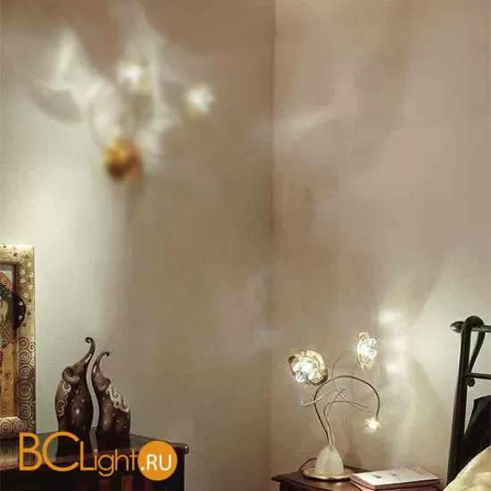 Настольная лампа Masca Vie en Rose 1839/B3 Bianco oro / Glass 525