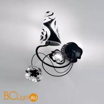 Бра Masca Vie en Rose 1839/A1S Nero nichel / Glass 529