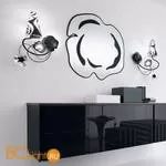 Бра Masca Vie en Rose 1839/A1S Nero nichel / Glass 529 - Фото 0