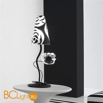 Настольная лампа Masca Vie en Rose 1839/B1 Nero nichel / Glass 529