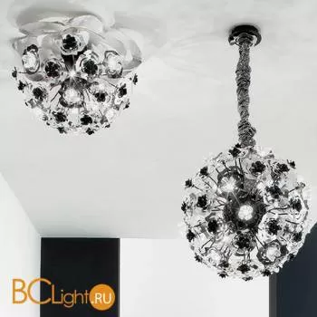 Подвесной светильник Masca Vie en Rose 1839/SF Nero nichel / Glass 525 - Фото 0