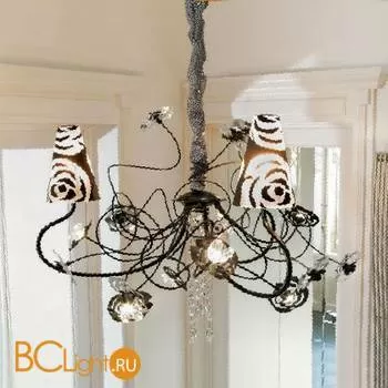 Люстра Masca Vie en Rose 1839/3 Nero nichel / Glass 529/525 - Фото 0