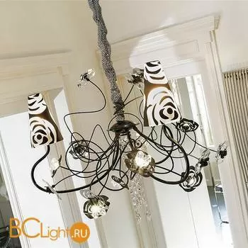 Люстра Masca Vie en Rose 1839/3 Nero nichel / Glass 529/525