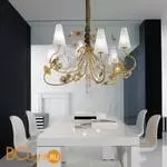 Люстра Masca Vie en Rose 1839/6 Bianco oro / Glass 530/525 - Фото 0
