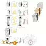 Настенный светильник Masca Virgola 1856/A1 Gesso - Фото 0