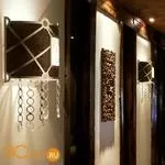 Настенный светильник Masca Vision 1877/A1 Argento patinato / Brown leather