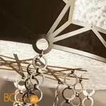 Подвесной светильник Masca Vision 1877/4 Argento patinato / Brown leather - Фото 1