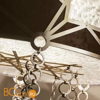 Подвесной светильник Masca Vision 1877/8 Argento patinato / Brown leather - Фото 2