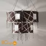 Подвесной светильник Masca Vision 1877/8 Argento patinato / Brown leather - Фото 1