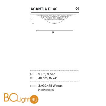 Потолочный светильник Masiero Acantia PL40 V95 - Схема