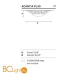 Потолочный светильник Masiero Acantia PL40 V95 - Схема