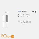 Настольная лампа Masiero Aissi TL1 Swarovski ELEMENTS - Схема