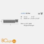 Потолочный светильник Masiero Aurea 55 PL6 G04 /TR-SA/CUT CRYSTAL - Схема