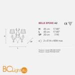 Бра Masiero Belle Epoke A2 G03-F01 / PON/16/IV - Схема