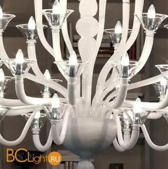 Люстра Masiero Bianco Murano S30 - Фото 1