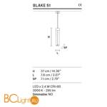 Подвесной светильник Masiero Blake S1 - Схема