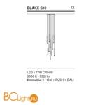 Подвесной светильник Masiero Blake S10 - Схема