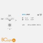 Встраиваемый спот (точечный светильник) Masiero Bool SPOT - Схема