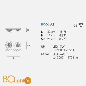 Настенный светильник Masiero Bool A2 V95 - Схема