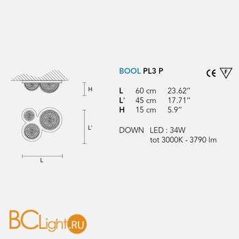 Потолочный светильник Masiero Bool PL3P V95 - Схема