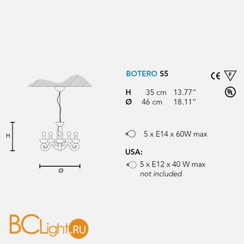 Люстра Masiero Botero S5 V95 - Схема