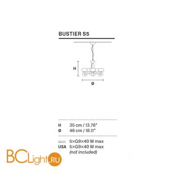 Люстра Masiero Bustier S5 V95 - Схема
