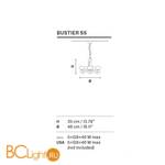 Люстра Masiero Bustier S5 V95 - Схема