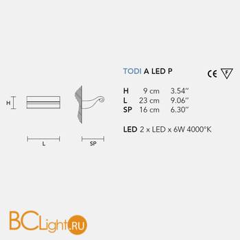 Настенный светильник Masiero Capitelli Dori A LED P - Схема