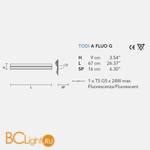 Настенный светильник Masiero Capitelli Todi A Fluo G - Схема