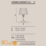 Настольная лампа Masiero Ceramic Garden TL1G V13 / PON/40/IV - Схема