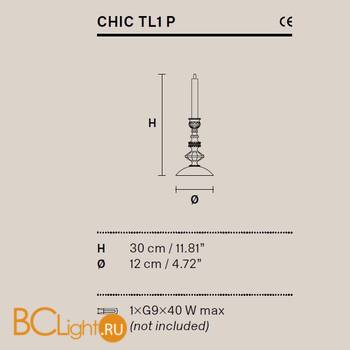 Настольная лампа Masiero Chic TL1P F01 - Схема