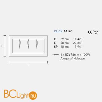 Бра Masiero Eclettica Click A1 RC - Схема