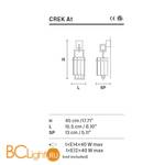 Бра Masiero Crek A1 - Схема