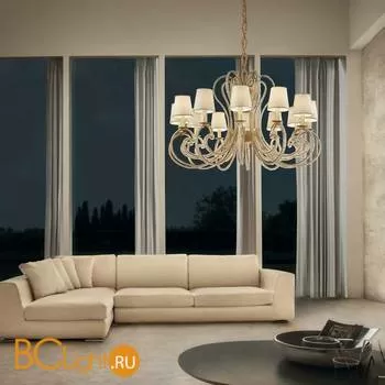 Люстра Masiero CRISTALIS 12 G18 SAT/14/ECRU CUT CRYSTAL